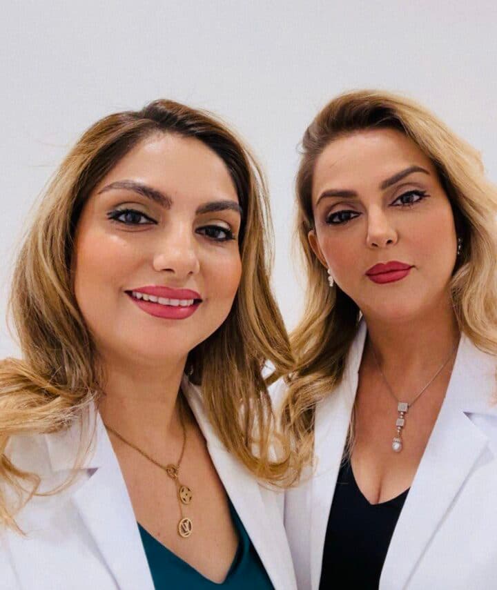 Raheleh and Parisa — the Dermalux Aesthetic Clinic team